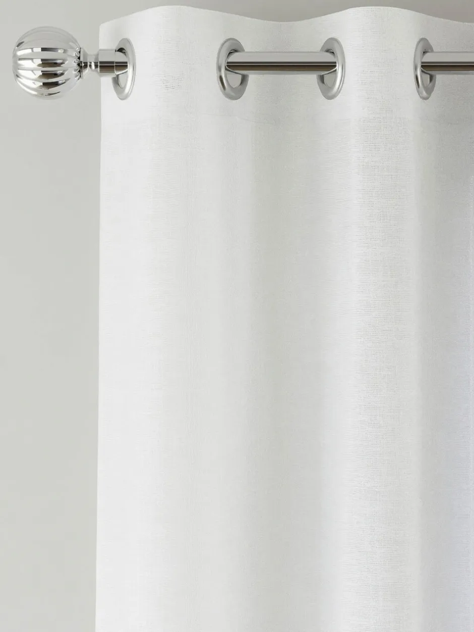 Gordijnen|Gordijnen|Enhanced Living Crete Voile Panel Wit