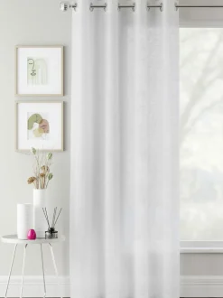 Gordijnen|Gordijnen|Enhanced Living Crete Voile Panel Wit