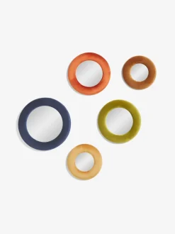 Spiegels*Next et van 5 ronde wandspiegels