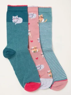 Sokken En Panty's*Fat Face FatFace 3 paar sokken