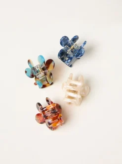 Haaraccessoires*Fat Face FatFace 4 Pack Mini Bloemclips