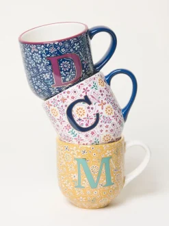 Mokken En Koppen*Fat Face FatFace Alphabet Floral Mug
