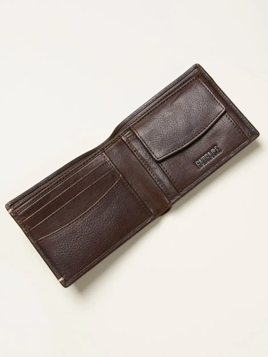 Portemonnees|Fat Face FatFace Corner Stitch Detail Leather Wallet