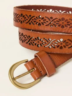 Ceintuurs*Fat Face FatFace Cut Out Detail Leather Belt
