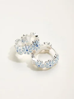 Sieraden*Fat Face FatFace Daiy Enamel Hoop Earrings