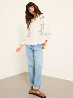 Blouses En Overhemden|Fat Face FatFace Embroidered Blouse