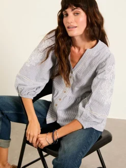 Blouses En Overhemden*Fat Face FatFace Embroidered Blouse