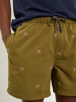 Badkleding|Fat Face FatFace Embroidered Starfish Swim Shorts