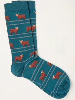 Sokken|Sokken|Fat Face FatFace Highland Cow Socks