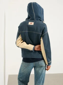 Hoody's En Sweatshirts*Fat Face FatFace hoodie met doorlopende rits