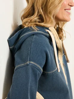 Hoody's En Sweatshirts*Fat Face FatFace hoodie met doorlopende rits