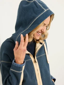 Hoody's En Sweatshirts*Fat Face FatFace hoodie met doorlopende rits
