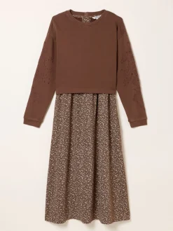 Jurken|Fat Face FatFace Noa 2in1 Midi Dress