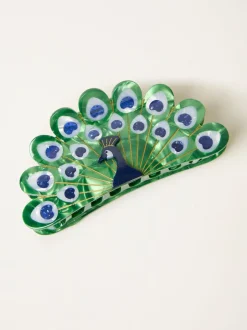 Haaraccessoires*Fat Face FatFace Peacock Claw Clip