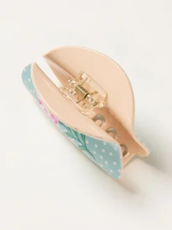 Haaraccessoires|Fat Face FatFace Polka Dot Flower Claw Clip