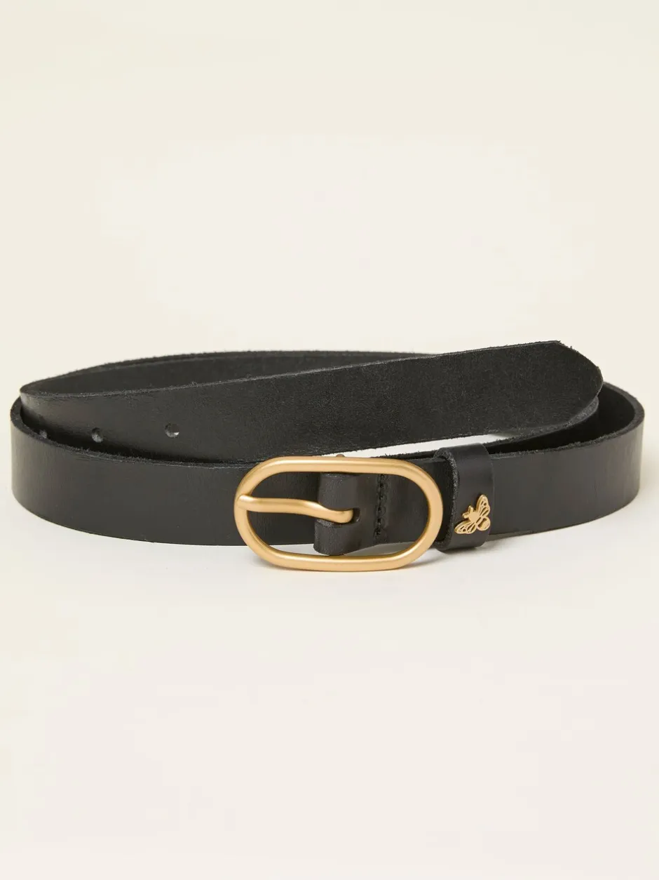 Ceintuurs*Fat Face FatFace riem met studs en bijenprint