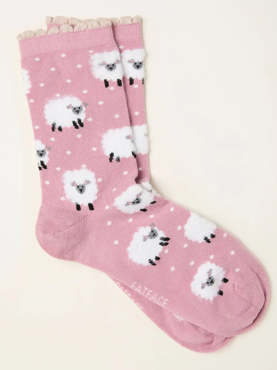 Sokken En Panty's|Fat Face FatFace Sheep Socks