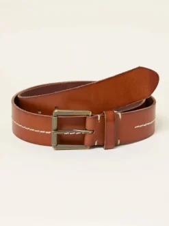 Riemen En Bretels|Fat Face FatFace Stitch Detail Leather Belt