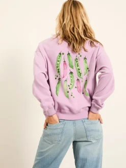 Hoody's En Sweatshirts*Fat Face FatFace Sweet Pea Graphic Crew Sweat