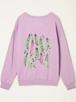 Hoody's En Sweatshirts*Fat Face FatFace Sweet Pea Graphic Crew Sweat