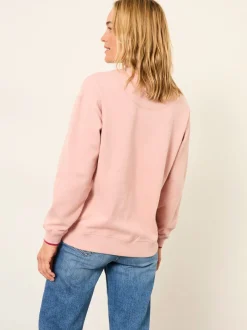 Hoody's En Sweatshirts*Fat Face FatFace Upbeet Graphic Crew Sweat