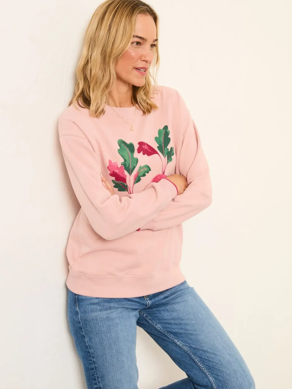 Hoody's En Sweatshirts*Fat Face FatFace Upbeet Graphic Crew Sweat