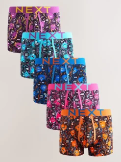 Ondergoed|Ondergoed*Next Felblauw met monster - Boxershorts met A-voorkant