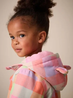 Jassen En Jacks|Next Felgekleurd geruit - Waterproof Printed Jacket (6mths-7yrs)