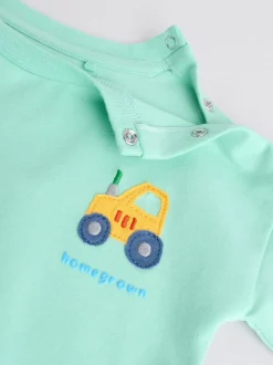 Sets En Combisets|Tops|Next Felgekleurd met boerderijprint - Tops en Leggings 6 -delige babyset (0mnd-3jr)