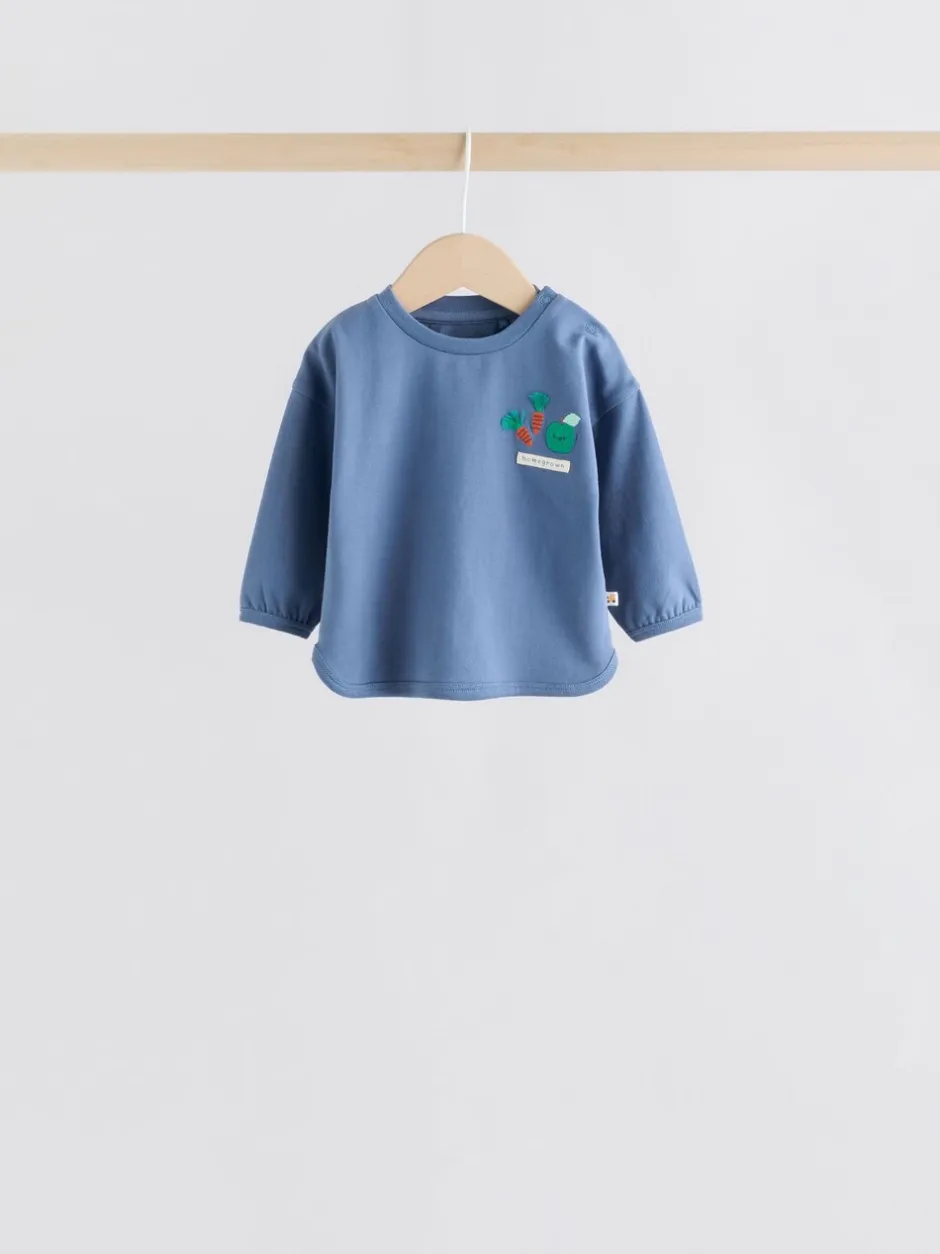 Sets En Combisets|Tops|Next Felgekleurd met boerderijprint - Tops en Leggings 6 -delige babyset (0mnd-3jr)