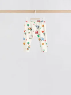 Sets En Combisets|Tops|Next Felgekleurd met boerderijprint - Tops en Leggings 6 -delige babyset (0mnd-3jr)