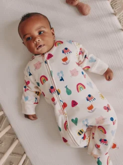 Babypakjes En Babypyjama's*Next - 2.5 TOG gewatteerde babypyjama Felgekleurd met figuurtjes