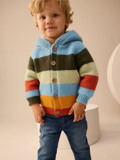 Truien En Breisels*Next Felgekleurde strepen - Vest met figuurtjes (3mnd-7jr)