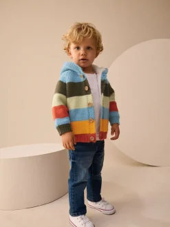 Truien En Breisels*Next Felgekleurde strepen - Vest met figuurtjes (3mnd-7jr)