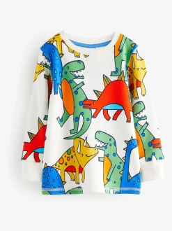 Pyjama's|Nachtkleding En Pyjama's|Next Felkleurig met dinosaurusprint - Verpakking van 3 knusse pyjama's (9 mnd-10 jr)