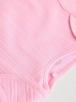 Rompertjes En Hemdjes|Next Felroze - 5 Babyrompertjes met korte mouwen
