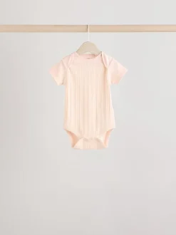 Rompertjes En Hemdjes|Next Felroze - 5 Babyrompertjes met korte mouwen
