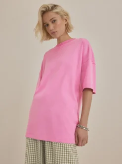 Tops En T-Shirts*Next Felroze - Relaxt dik lang T-shirt