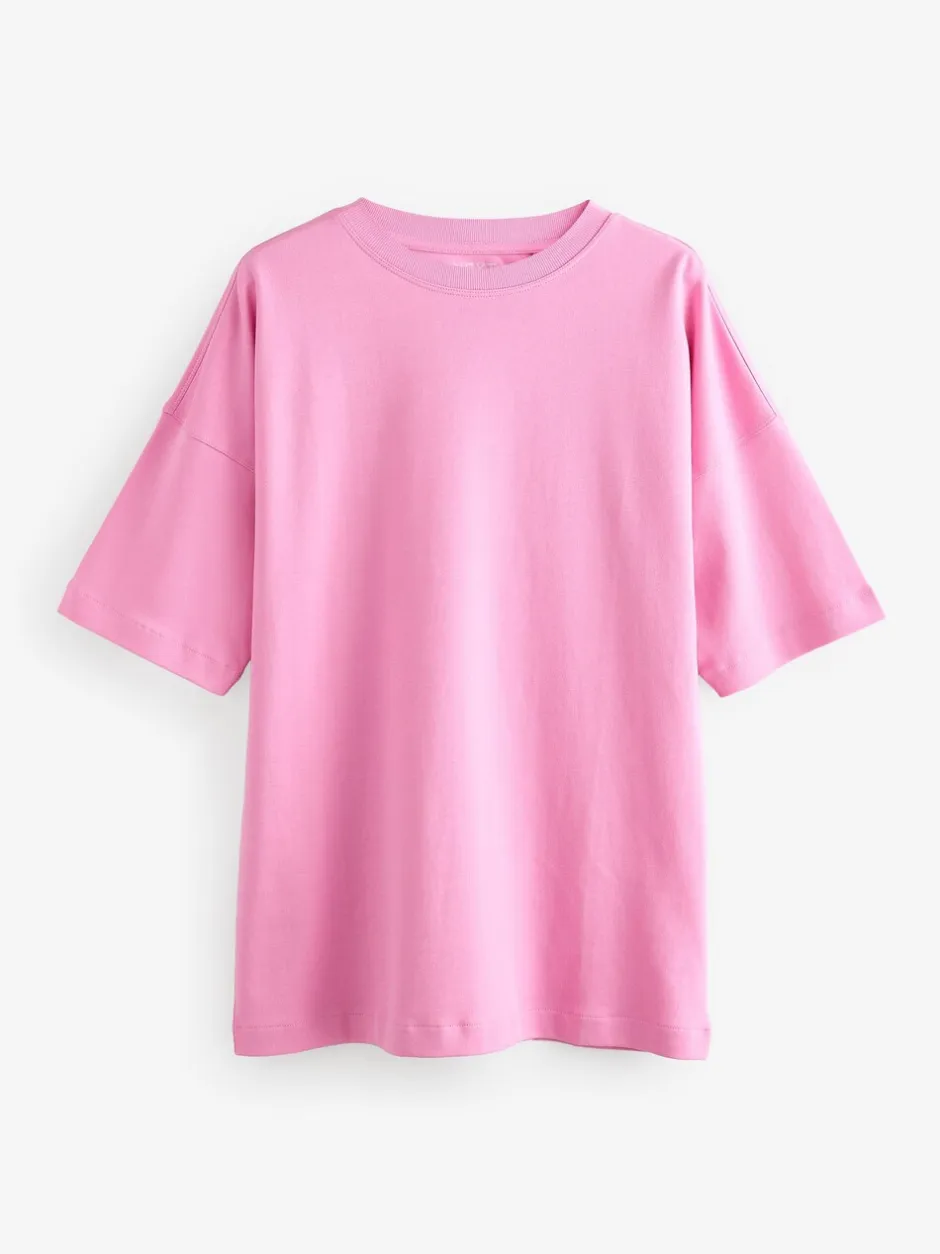 Tops En T-Shirts*Next Felroze - Relaxt dik lang T-shirt
