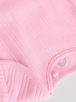 Rompertjes En Hemdjes|Next Felroze - Set van 5 babyrompertjes met lange mouwen