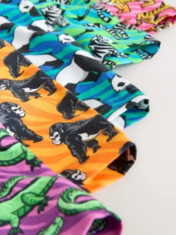 Ondergoed|Ondergoed|Next Felroze/Blauw Dierenprint - Boxershorts met A-voorkant