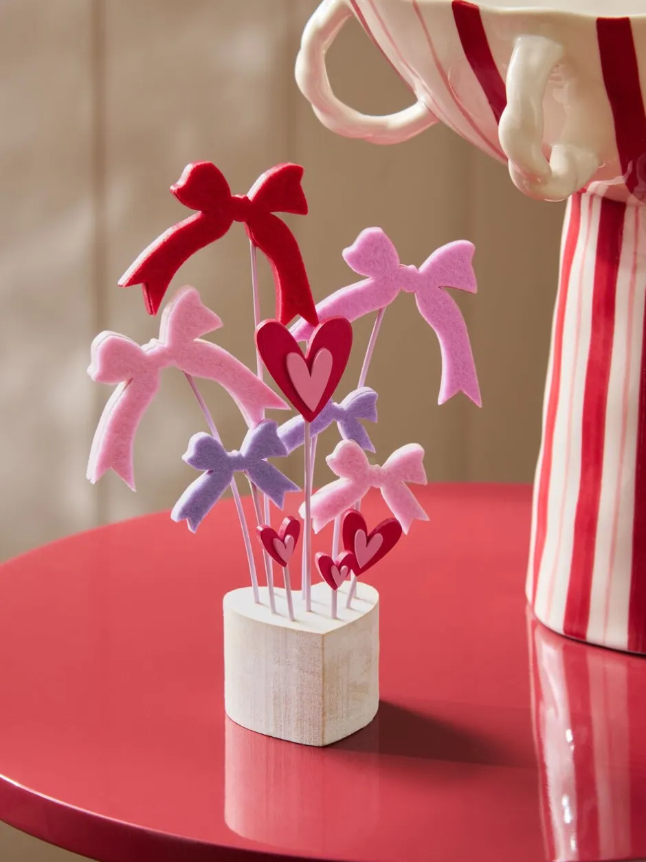 Decoraties*Next Felt Bows and Hearts Ornament