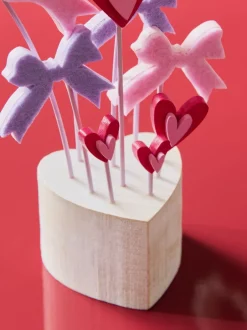 Decoraties*Next Felt Bows and Hearts Ornament