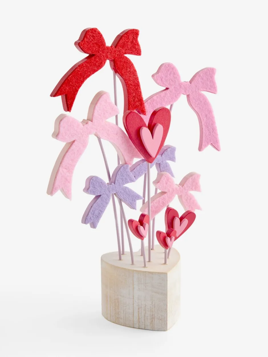 Decoraties*Next Felt Bows and Hearts Ornament