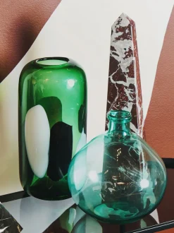 Vazen|Fifty Five South Hakan Glass Vase Groen