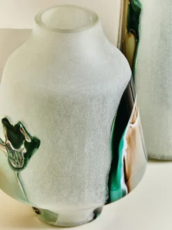 Vazen*Fifty Five South Hakan Glass Vase Wit