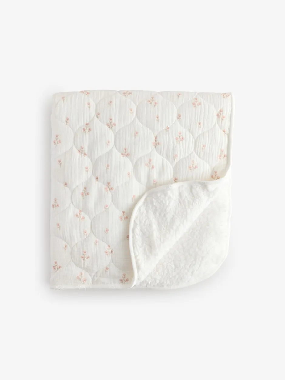 Kussentjes En Plaids|Kussentjes En Plaids*Next Fleece babydeken Delicate Floral Muslin