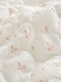 Kussentjes En Plaids|Kussentjes En Plaids*Next Fleece babydeken Delicate Floral Muslin