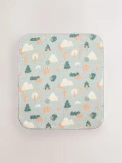 Babyartikelen En Slaapzakken |Kinderbeddengoed*Next Fleece babydeken Sage Woodland Shapes