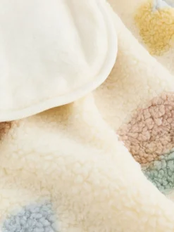 Babyartikelen En Slaapzakken |Kinderbeddengoed*Next Fleece babydeken Crème figuurtjes